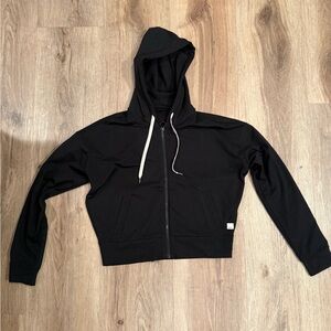 Vuori Black Zip-Up Hoodie
